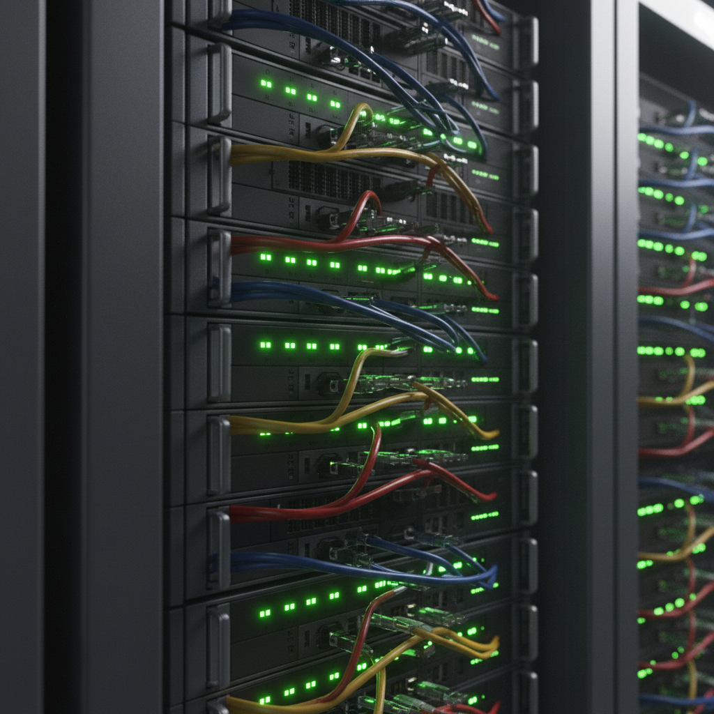 Cloud server infrastructure and cable connections